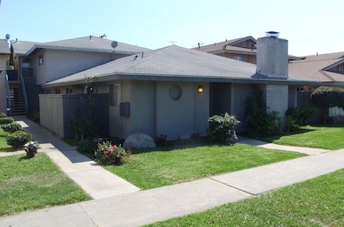 Outside Front Entrance to the Courtyard and the mailboxes